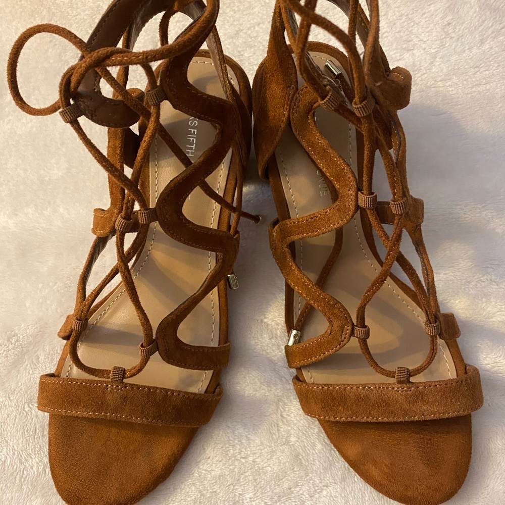 Suede leather sandal